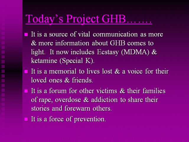 | Project GHB